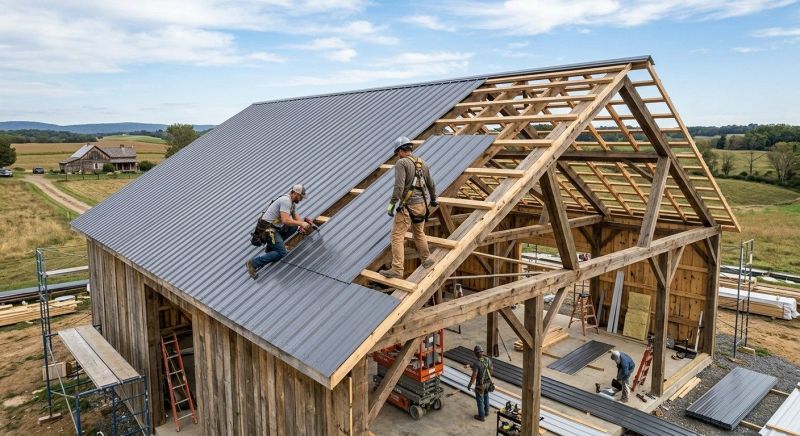 Barn Roof Installation in Naperville, IL