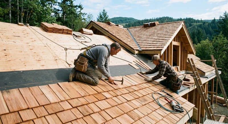 Cedar Shake Roof Construction in Alexandria, VA