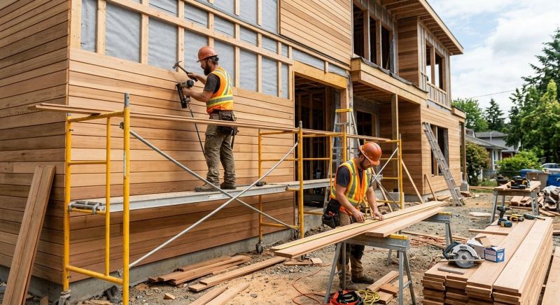 Hardwood Cladding Installation in Fairfield County, CT