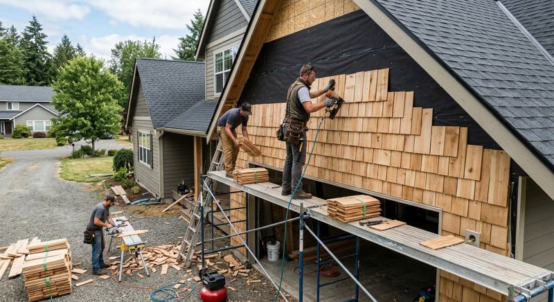 Wood Shake Siding Installation in Norwalk, CT